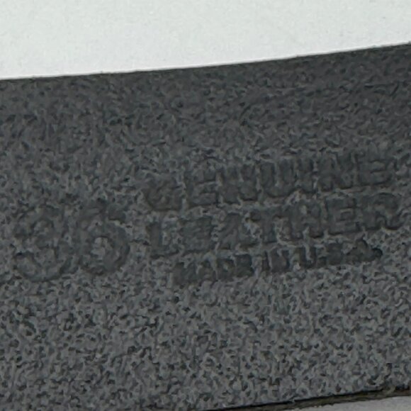 Harley-Davidson Logo Embossed Black Leather Belt Mens Size 38 Durable Design - Picture 9 of 10
